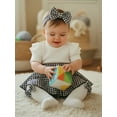 thumbnail image 4 of VeFlora Girl Fall Romper Dress Long Sleeve Romper Headband Socks Set Clothes, 4 of 9