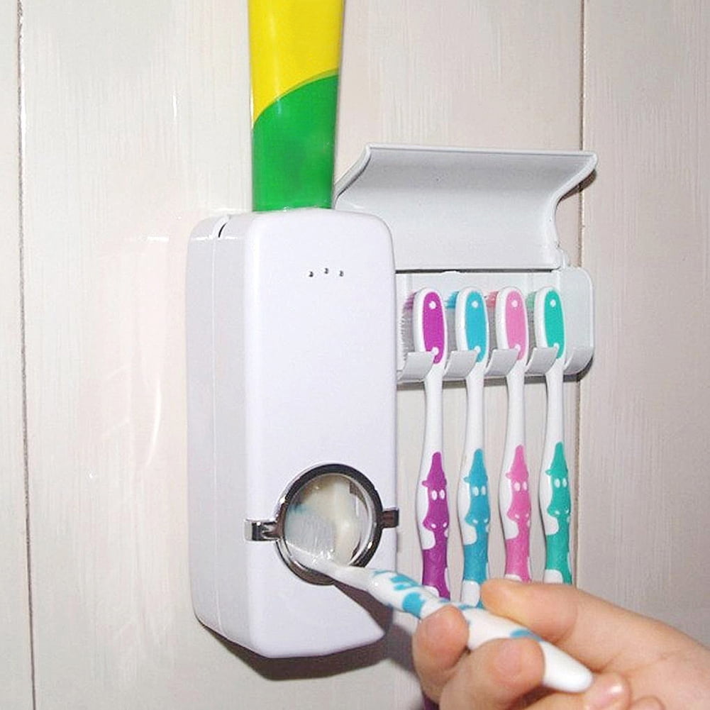 NUZYZ Bathroom Wall Mount Automatic Toothpaste Squeezer Dispenser