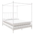 thumbnail image 6 of Pemberly Row Traditional Metal Canopy Bed, Full, White, 6 of 6