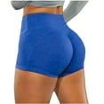 thumbnail image 2 of LoyisViDion Woman Pants Clearance Womens Stretch Yoga Pants Leggings Fitness Running Gym Sports Short Active Pants Blue 10(XL), 2 of 3