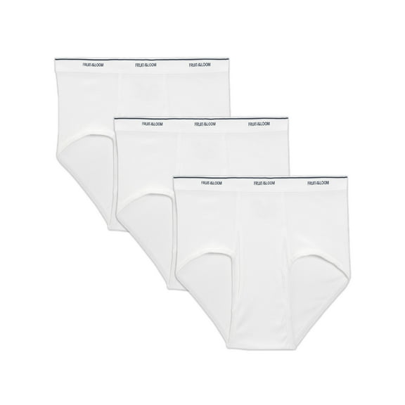 Fruit of the Loom Big Men's White Briefs, Sizes 2XB-5XB