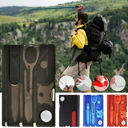 Value for Money Multitools Hand Tools 8-piece Tool Card Set for Office and Outdoor Use Includes Letter Opener Screwdrivers and More Winter Fun|Plastic A Vsgery