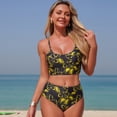 thumbnail image 2 of Womens Swimsuits Womens Bikini Floral Print Tankini Swimsuit Bikini Separates Two Piece Bathing With, 2 of 9