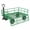 Green, variant on Heavy-Duty Steel Garden Cart Wagon, 3-in-1 Dump/Flatbed/Utility Yard Hauler, 1200 lb Capacity, Removable Mesh Sides, 13 in Pneumatic Tires, 180° Rotating Handle - 1200 lbs | Green + Orange