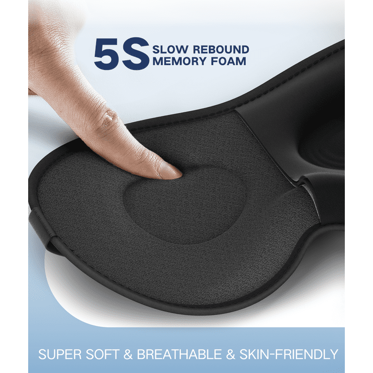 3D Memory Foam Sleep Mask, 100% Blackout photo 7