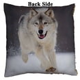 thumbnail image 2 of PKQWTM grey wolf running in the snow Reversible Mermaid Cushion Cover Home Decor Sequin Pillow Case Size 18x18 inches, 2 of 2