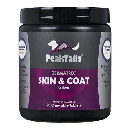 UPC: 0693554051019 | PeakTails Skin and Coat 90 Chewable Tablets