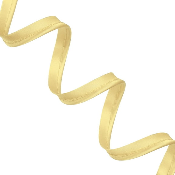 Piping Bias Tape 1/2 Inch 5.5 Yards Piping Trim with Cotton Core Lip Cord Trim for Sewing Binding Hemming Cushions DIY Decor Crafts, Beige