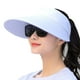 thumbnail image 1 of Sombreros con visera para mujer, gorra de playa con protección UV de verano de ala grande, 1 of 5