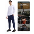 thumbnail image 4 of Men's Joggers Pants Athletic Workout Track Running Gym Lightweight Quick Dry Tapered Jogger Zipper Pockets XXL, 4 of 5