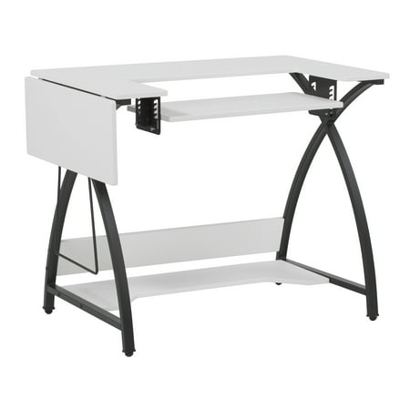 Sew Ready Alpha Sewing Table in White and Black, 42.5" Wide - 30023