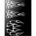 thumbnail image 5 of Zyutaosan Motorcycle Flame Sticker For Gas Tank & Fender Decals Vinyl White, 5 of 5