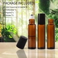 thumbnail image 6 of Keigocare Essential Oil Roller Bottles,8Pack 10ml Amber Glass Bottles with Roller Balls and Black Caps, 6 of 7
