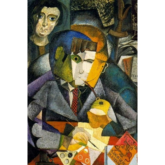 24x36 gallery poster, Portrait of Ramon Gomez de la Serna, 1915 by Diego Rivera