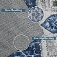 thumbnail image 5 of Haperlare 9' x 12' Area Rug for Living Room Washable Bedroom Vintage Floral Medallion Carpet for Floor Decoration, Blue, 5 of 7