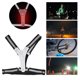 thumbnail image 5 of Chaleco reflectante de visibilidad ajustable LED elástico rayas de engranaje para deportes nocturnos al aire libre seguridad negro blanco, 5 of 15