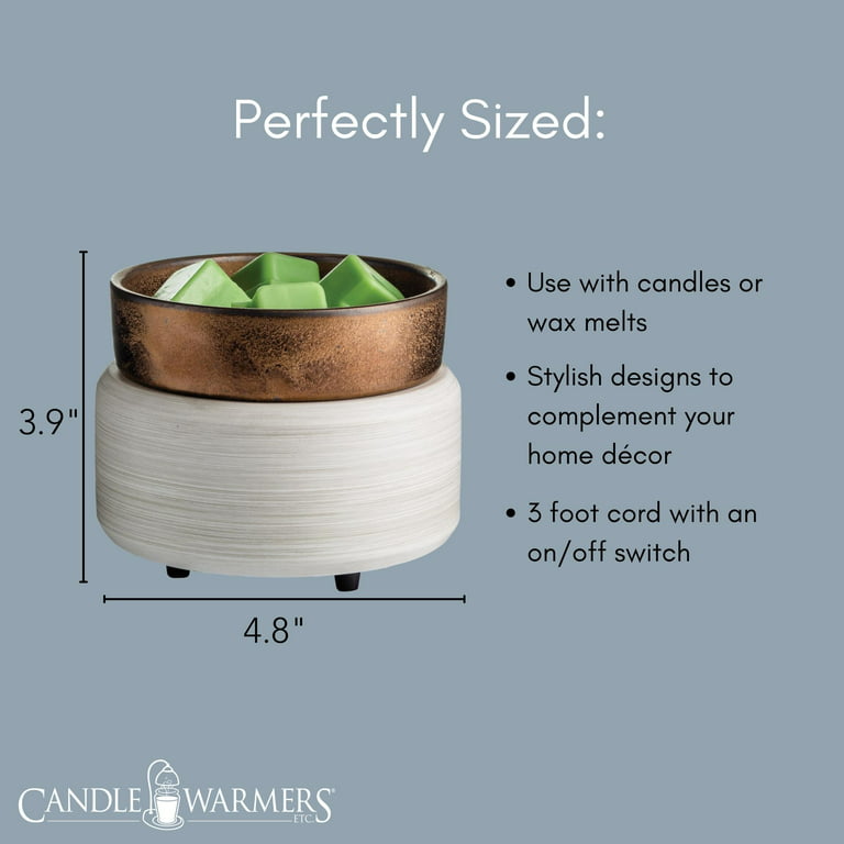 Candle Warmers Bronze Floral 2-in-1 Classic Wax Warmer DWDFLR – Good's  Store Online