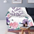 thumbnail image 2 of God is Within Her Blankets Bible Verse Blanket Inspirational Throw Blanket Soft Fluffy She Will Not Fall Fleece Blanket Get Will Soon Blanket Gift for Mom Women 80x60inch, 2 of 6