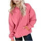 thumbnail image 2 of Sudadera deportiva informal de manga larga de color liso para niños, blusa de poliéster con capucha y mangas largas con insertos en los hombros., 2 of 6