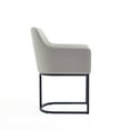 thumbnail image 6 of Serena Upholstered Dining Armchair with Steel Base in Light Gray- Set of 2, 6 of 11