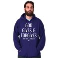 thumbnail image 3 of God Gives Forgives Religious Hoodie Sweatshirt Women Men Brisco Brands S, 3 of 6