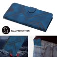 thumbnail image 5 of KAIYANG YX0040 Funda de cuero para iPhone 13/14, funda protectora con estampado de billetera, funda con soporte para teléfono, estilo D, iPhone 13 de 6,1 pulgadas, color azul, 5 of 5