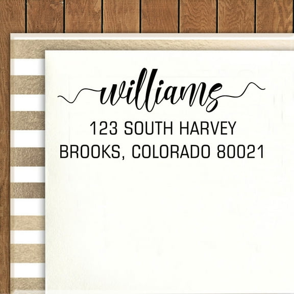 Printtoo Personalized Stationary Rubber Stamp Custom Self Inking Return Address Stamp