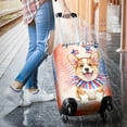 thumbnail image 3 of 4th of July Corgi Celebrates Independence Day Travel Luggage Cover Welsh Corgi Dog Lover Gifts Idea Suitcase Dust Protective Decor - 12010, 3 of 5