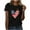 Black, variant on Uaswgudfs Women's Patriotic US Flag Heart Graphic Tee - 4th of July Casual Shirts & Tops​ Blue L