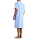 thumbnail image 3 of Inspire Chic Conjunto de Camisones a Rayas para Hombres, Camisas de Dormir de Manga Corta con Botones, Camisón a Rayas S Azul Claro, 3 of 6