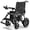 Black, variant on COOLHUT Electric Wheelchair, 20+ Miles Long-Range (350LBS) Lightweight Portable Electric Wheelchair for Adults, Smart Motorized Mobility Scooter with 360° Joystick, 8-Years Warranty