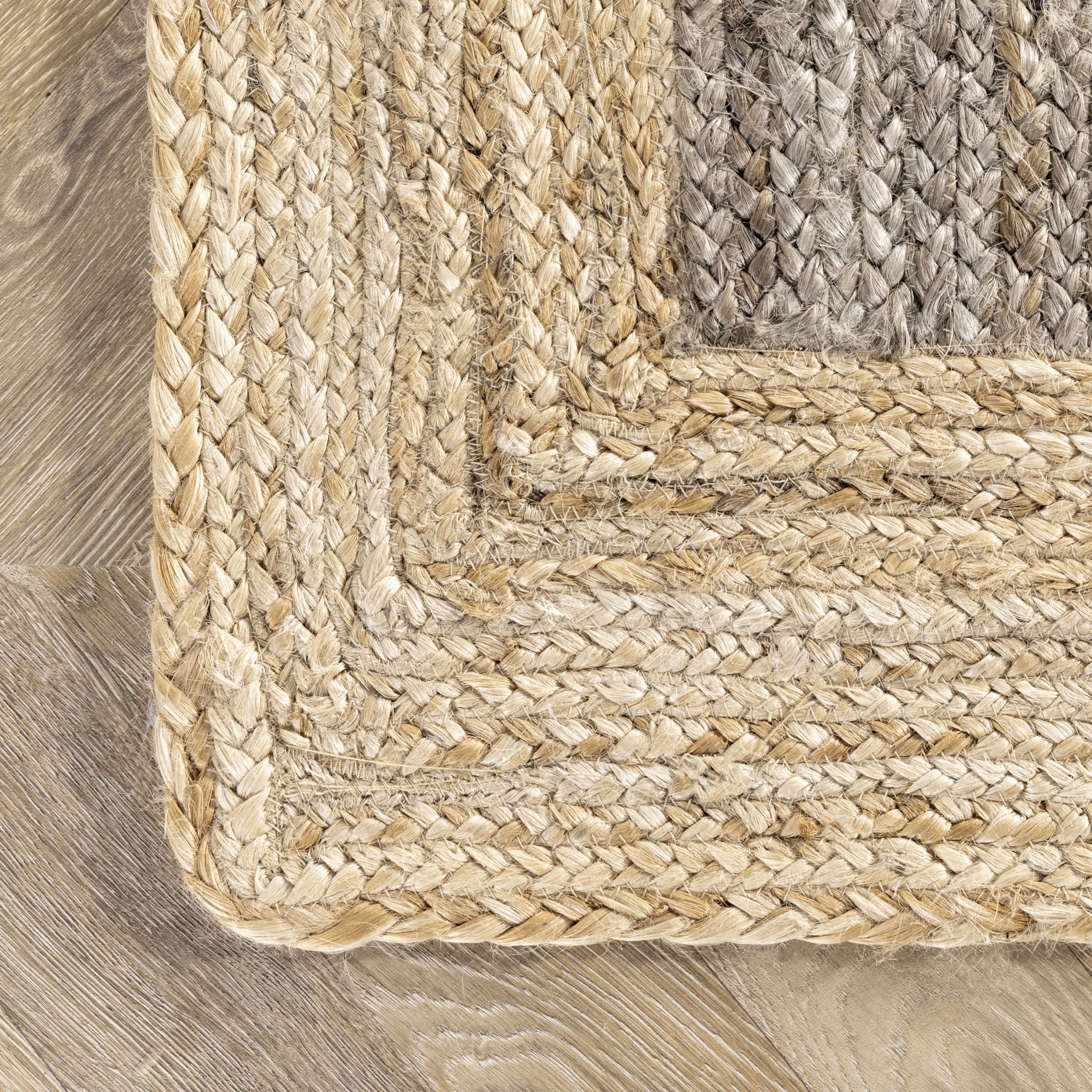 nuLOOM Eleonora Casual Jute Area Rug, 6', Round, Eleonora Grey