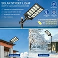 thumbnail image 7 of Solar Street Light 4000W, Solar Street Light Outdoor 300000 Lumens, Solar Parking Lot Lights 6500K, Solar Lights Outdoor Motion Sensor Dusk to Dawn for Parking Lot with Remote Control, 7 of 7