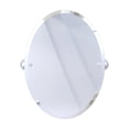 thumbnail image 5 of Pipeline Collection Frameless Oval Wall Mounted Tilt Mirror in Antique Bronze, 5 of 5