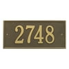 Personalized Whitehall Hartford 1-Line Wall Plaque in Brass