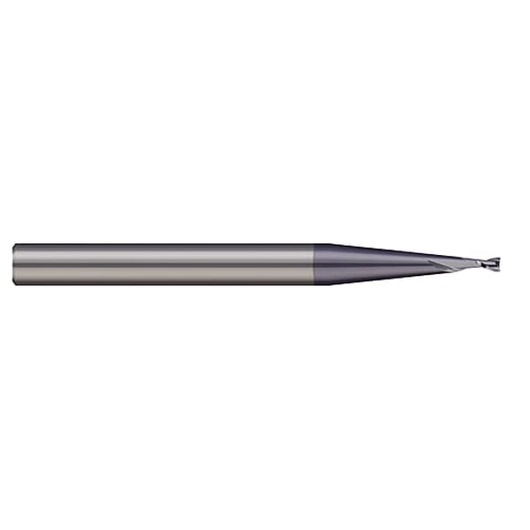 Micro 100 SME-023-2X Square End Mill.023" Cutter Dia.034" LOC, 2 Fl, 1/8" Shank Dia, 1-1/2" OAL, AlTiN