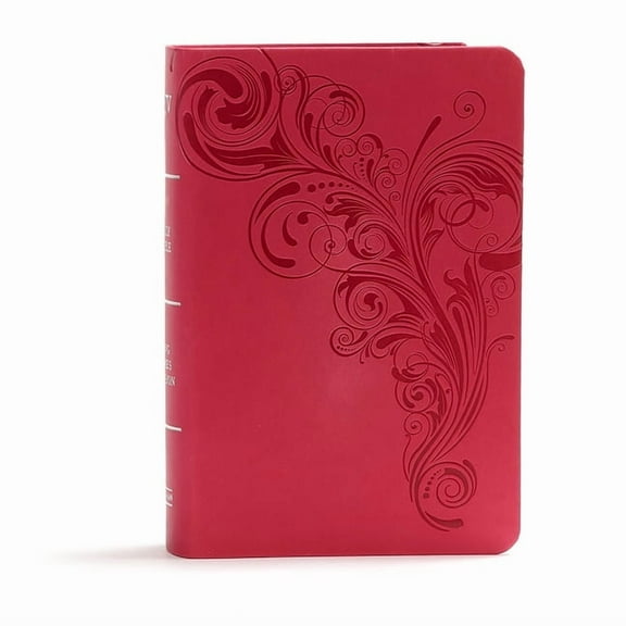 KJV Large Print Compact Reference Bible, Pink Leathertouch, (Hardcover)