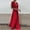 Red, variant on Women Wrap V Neck Ruffle Sleeve Tiered Midi Dress Tie Waist A Line Long Party Dress Women Dresses Wedding Mesh Dresses for Women plus Long Dresses for Women Evening Pageant Interview Dresses Dresses