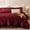 Burgundy, variant on Caramel Velvet Comforter Set King Size 3 Pieces Burnt Orange Ruffled Comforter Set Boho Chic Aesthetic Bedding Set with Brushed Microfiber Reverse 1 Comforter 2 Pillow Shams