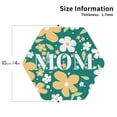 thumbnail image 2 of Pofeuu Happy Mother's Day1 Print Coasters for Drinks, 4Pack PU Leather Coasters, Bar Drink Coasters for Tabletop Protection, Furniture from Damage-Hexagon, 2 of 6