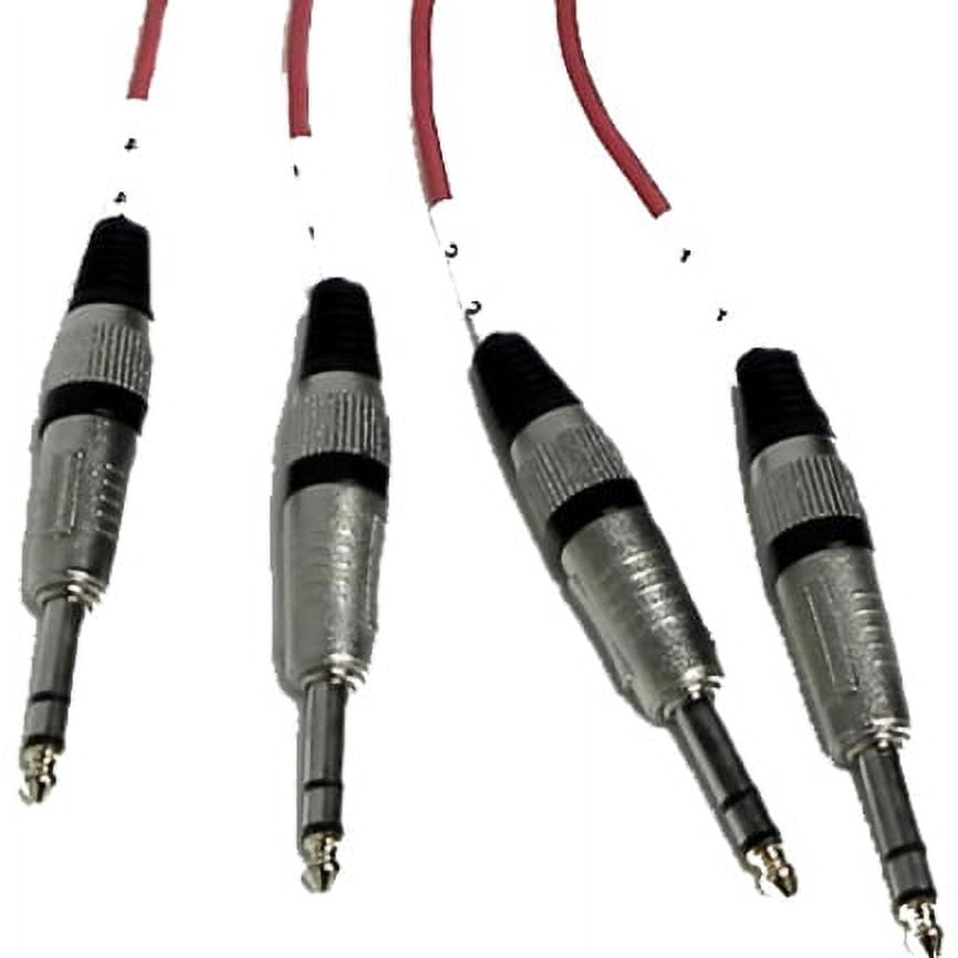 Seismic Audio NEW 4 CHANNEL TRS SNAKE CABLE -10 Feet -Pro Audio Patch - SASRT-4x10
