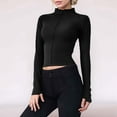 thumbnail image 2 of EDFBUYKRS Black Women's Long Sleeve T-Shirt, Long Sleeve Shirts for Women Womens T Shirts Long Sleeve Crew Neck Shirts Basic Tee Sort Comfy Printed Tops Blouse,Women's Long Sleeve T-Shirt M, 2 of 6
