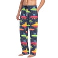 thumbnail image 2 of FORMRS Mens Pajama Pants with Pockets Cotton Sleepwear Lounge Bottoms Sizes S-2XL, Colorful Space Cat, 2 of 7