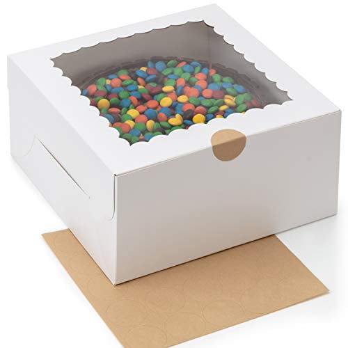 100-Piece Case SafePro 12x12x2.5-Inch Cake Boxes 