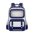 thumbnail image 3 of CUZIBR Boys Kids Backpack British Style Large Capacity Front Pocket Compartment Student Book Bag For Primary School Toddler Adjustable Breathable Shoulder Straps Travel Daypack, 3 of 9