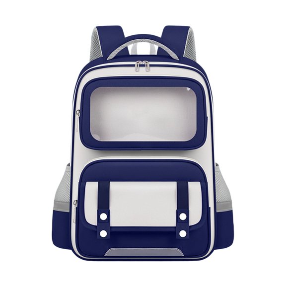 Large Capacity Nylon Backpack with Reflective Strips, Ergonomic Breathable Multi Compartment Daypack for School Travel Daily Use