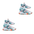 thumbnail image 4 of Sonducket Zapatillas de baloncesto para hombre, zapatillas transpirables, deportivas altas para deportes al aire libre, gimnasio, calzado para Blanco Naranja cuarenta y seis 2piezas, 4 of 6