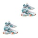 thumbnail image 2 of Qarigey Zapatillas de baloncesto para hombre, zapatillas transpirables para entrenamiento, antideslizantes, ligeras, resistentes al desgaste, Blanco Naranja treinta y ocho 2piezas, 2 of 4