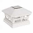 thumbnail image 3 of Mission Garden Sun Light Solar Powered Post Cap Light for 5 x 5 PVC Posts (White), 3 of 4