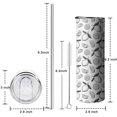 thumbnail image 5 of 20oz BlackWhite Lemon Fruit Slices White Pattern Skinny Tumblers Stainless Steel Tumbler with Lid and Straw,Vacuum Insulated Double Wall Travel Tumbler Cups with Cleaning Brush for Coffee,Tea, 5 of 6